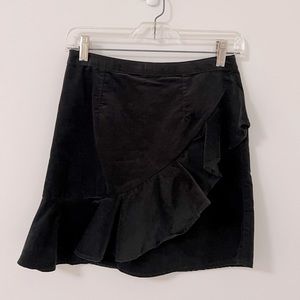 Nordstrom BP suede ruffle skirt